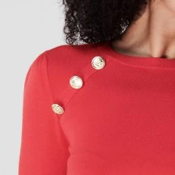 Emme Vetro Button Knit Jumper 9 Emme Vetro Button Knit Jumper -Cheap Estee Lauder Store 66313206 xxl a3